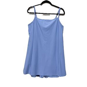 Old Navy Active Dress Powersoft Go-Dry Athletic Tank Dress Blue XL Undershorts